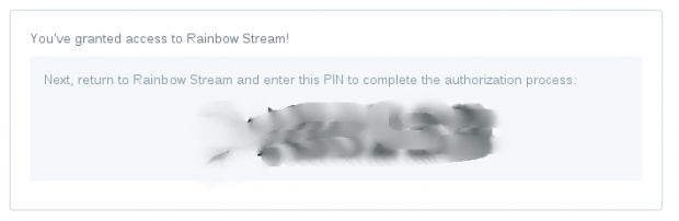 Grant Access to Rainbow Stream